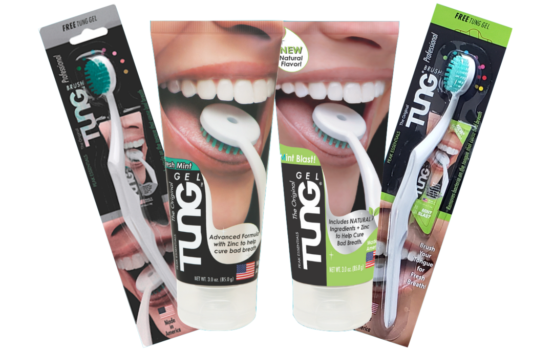 Tongue Brush and gel sets from TUNG